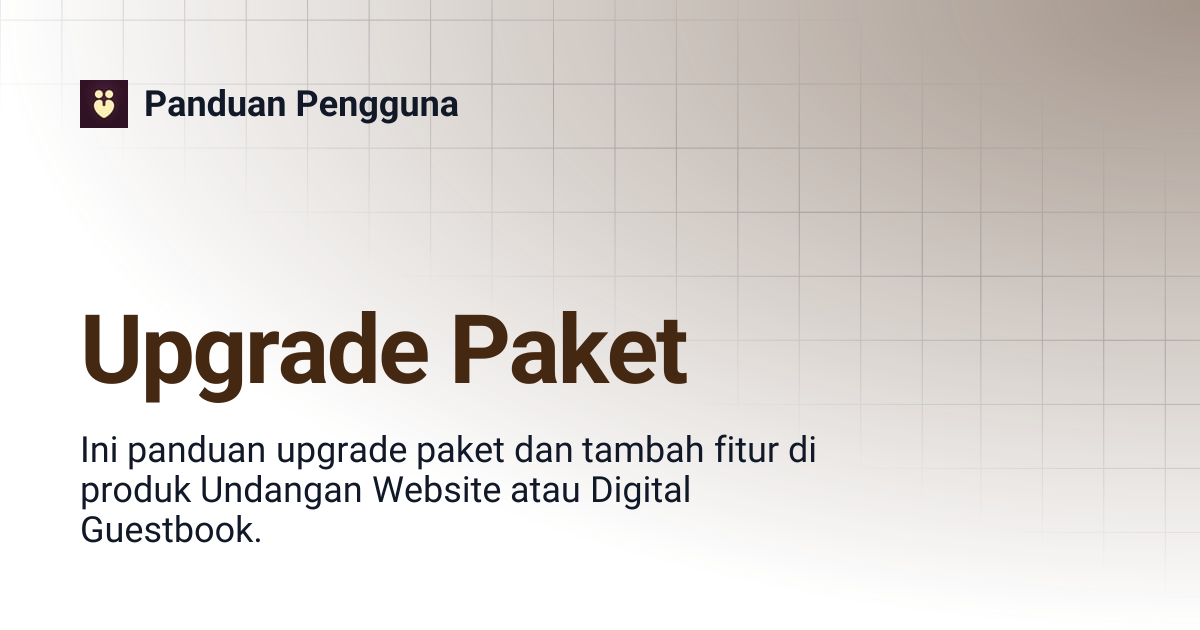 Upgrade Paket | Panduan Pengguna